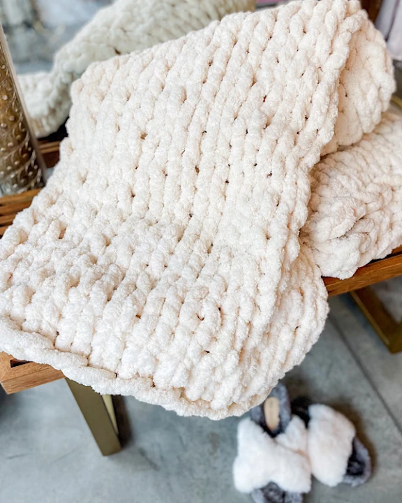 Call Me Cozy Blanket in Cream