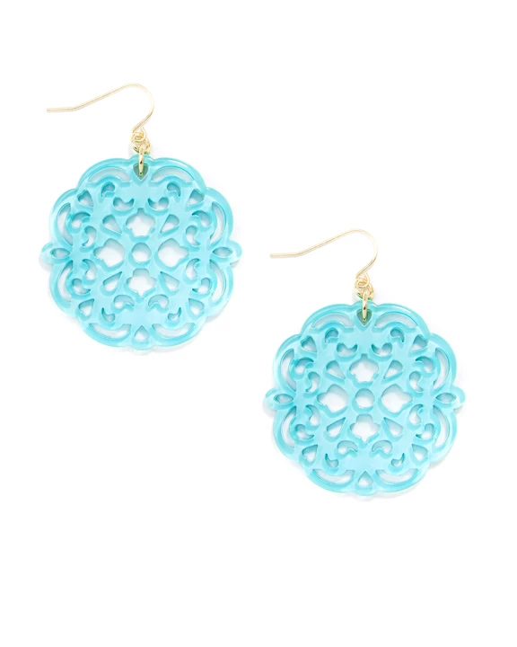 Allure Resin Acrylic Drop Dangle Earrings