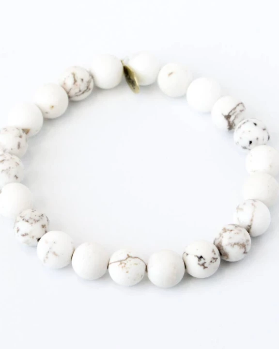 White Turquoise Healing Stone Bracelet
