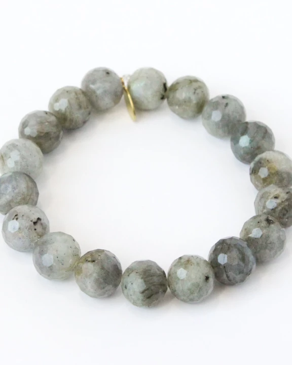 Gray Labradorite Healing Stone Bracelet