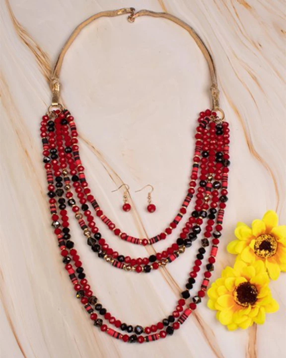 72661 - Crystal Beaded Necklace