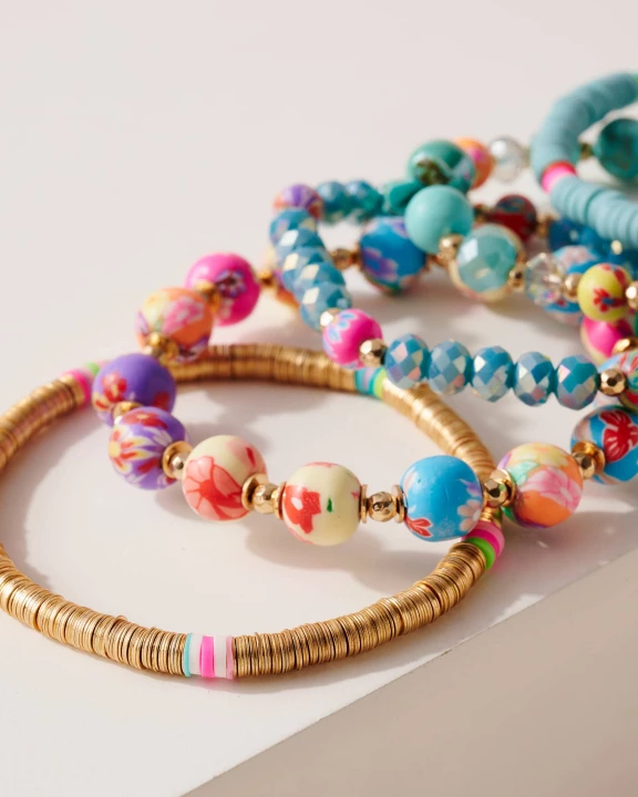AZMB232056 - Murano Glass Beads Bracelet Set