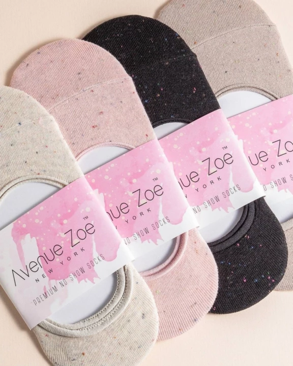 210047B - Melange Knitted Noshow Socks