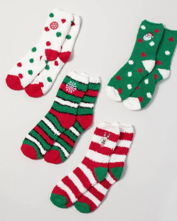 12 Assorted Christmas Sleep Socks