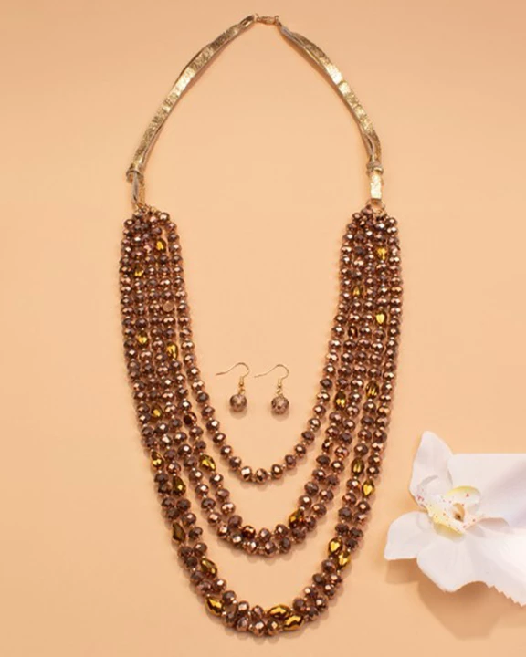 72655 - Beaded Layered Necklace