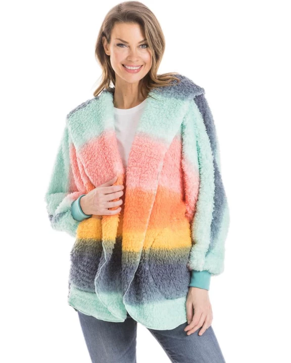 Rainbow Lightweight BODY WRAP with Hoodie and Pockets