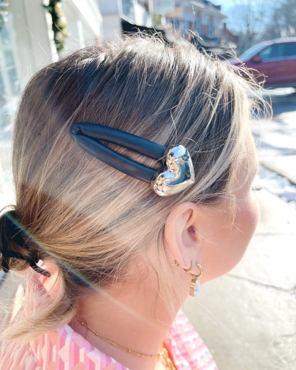 One Love Heart Hair Clip