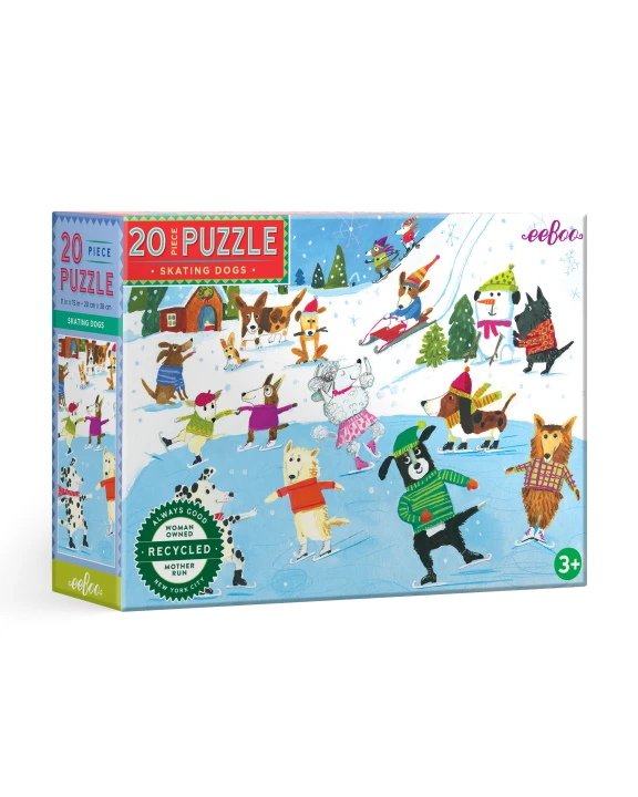 Skating Dogs 20 Piece Puzzle