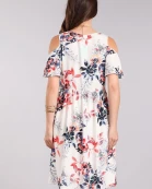 Floral Open Shoulder Dress