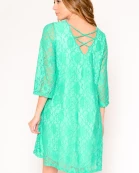 3/4 Sleeve Lace Dress with Lining