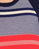 Short Sleeve Striped Maxi Dress