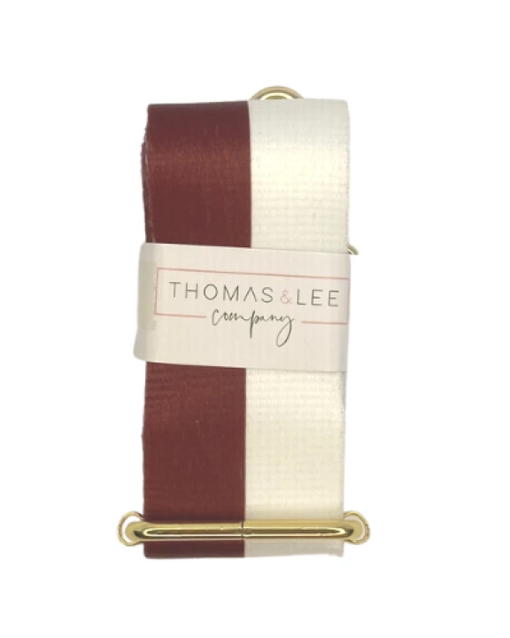 PREORDER - GAMEDAY Guitar Straps - Crimson White Stripe - Ship 9/15