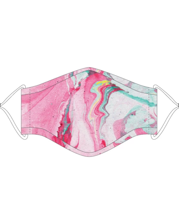 Pink Marble Wholesale Face Masks w/ Lanyard
