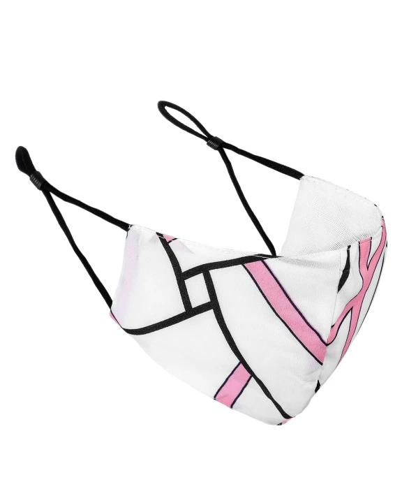 Pink/White STRIPED Fashion Wholesale Face Masks