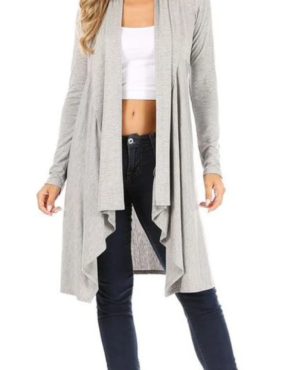 Elegant Draped Cardigan