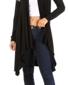 Elegant Draped Cardigan