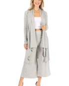 Elegant Draped Cardigan