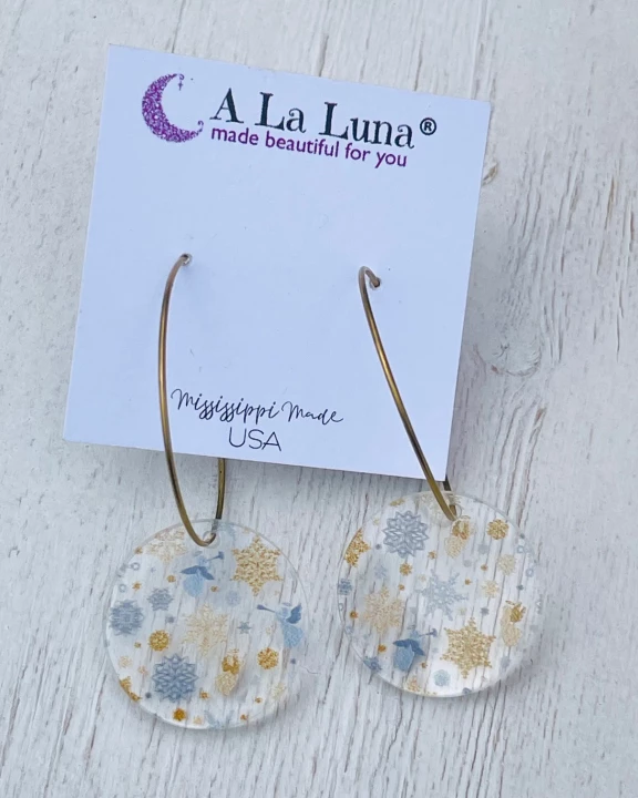 Angel Christmas earring