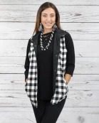 10085 - Buffalo Plaid Reversible Vest with Pockets