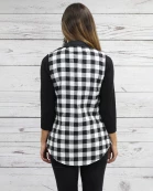 10085 - Buffalo Plaid Reversible Vest with Pockets