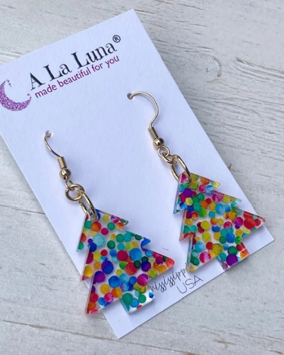 Funfetti Christmas Small earring