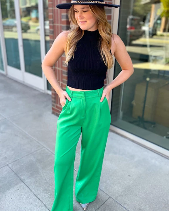 Working Girl Green Trousers