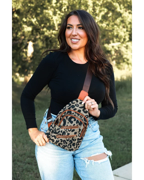 Ready to Ship | The Carina Leopard Sling Bag