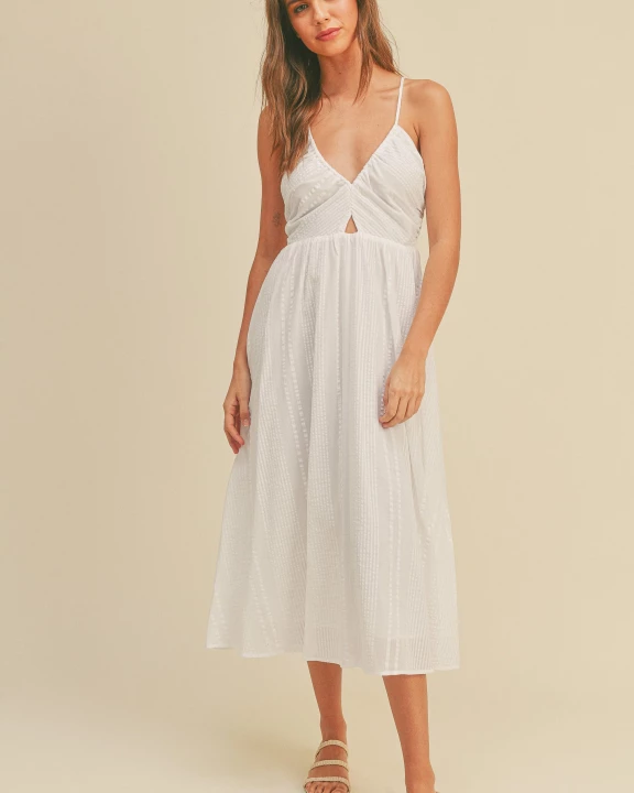 Open Back Detail String Adjustable Dress