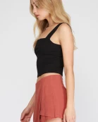 WOVEN SKORT WITH LINING