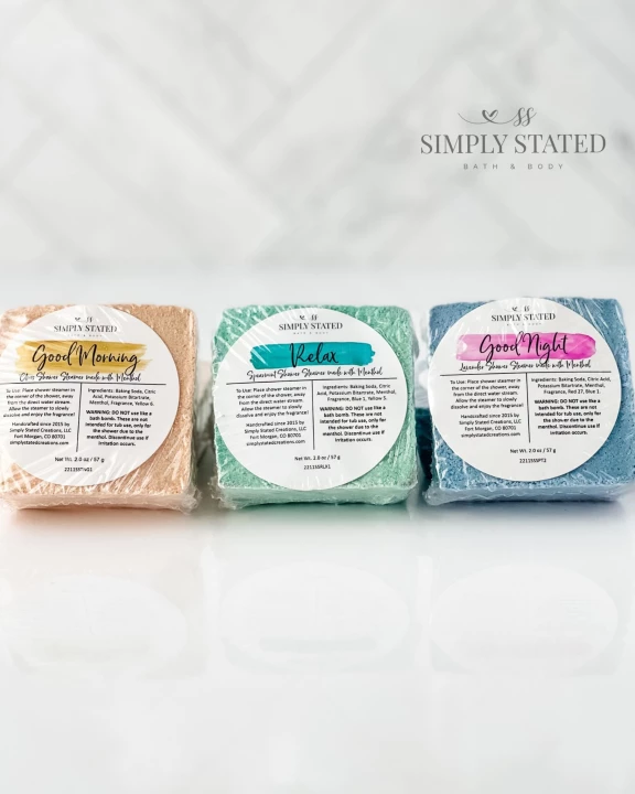 Shower Steamers with menthol