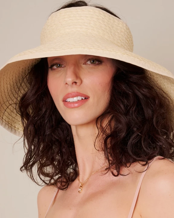 AZCH344505 - Straw Visor Hat