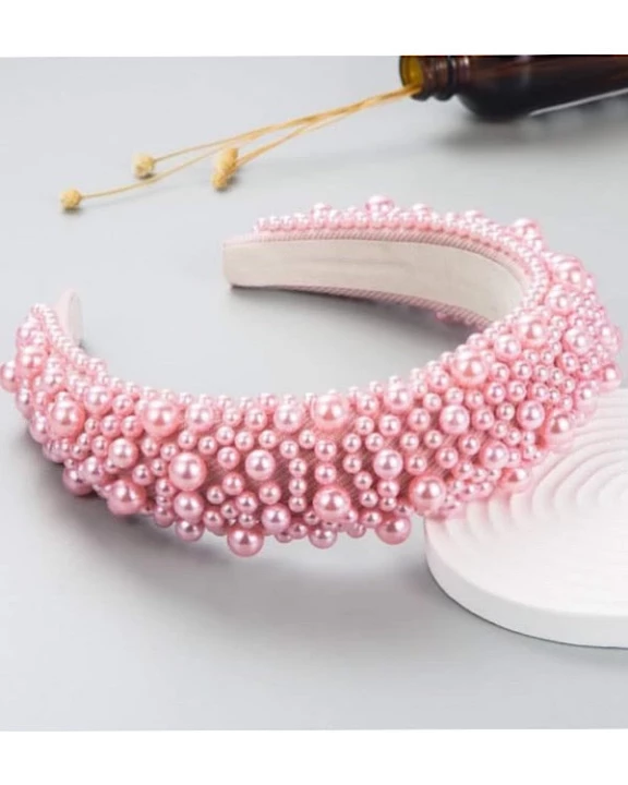 Posh Pink Pearl Headband