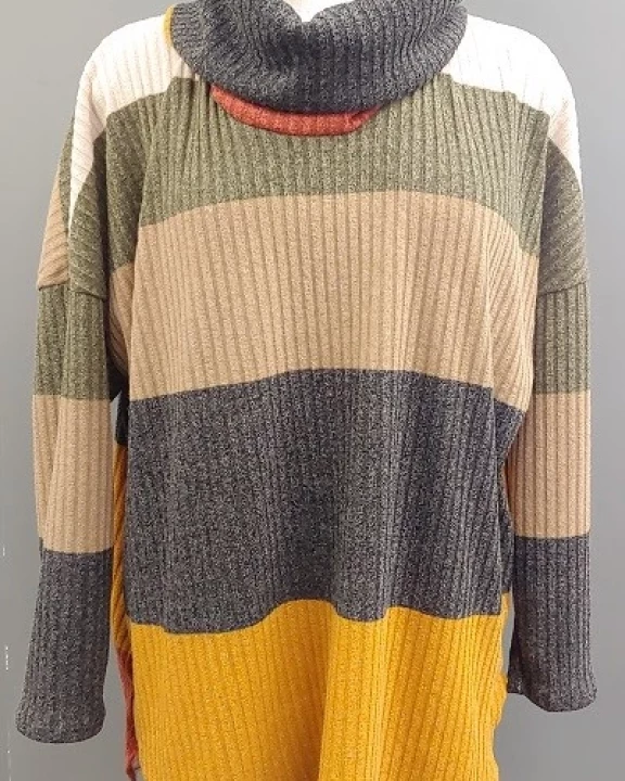Rib Turtle Neck Top