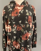 Floral Hoodie Top