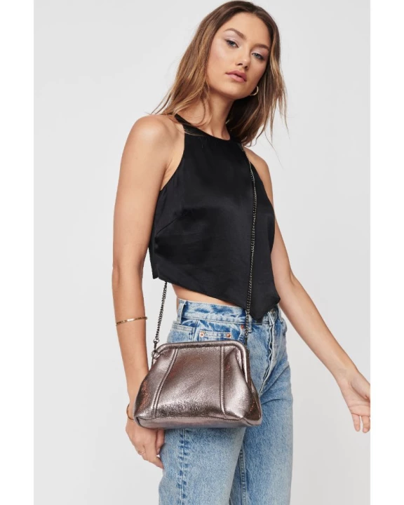 Agatha Metallic Clutch