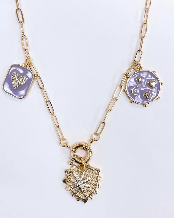 Ava Lavender Necklace J33