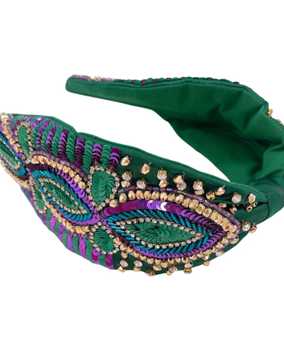 Mardi green headband U8