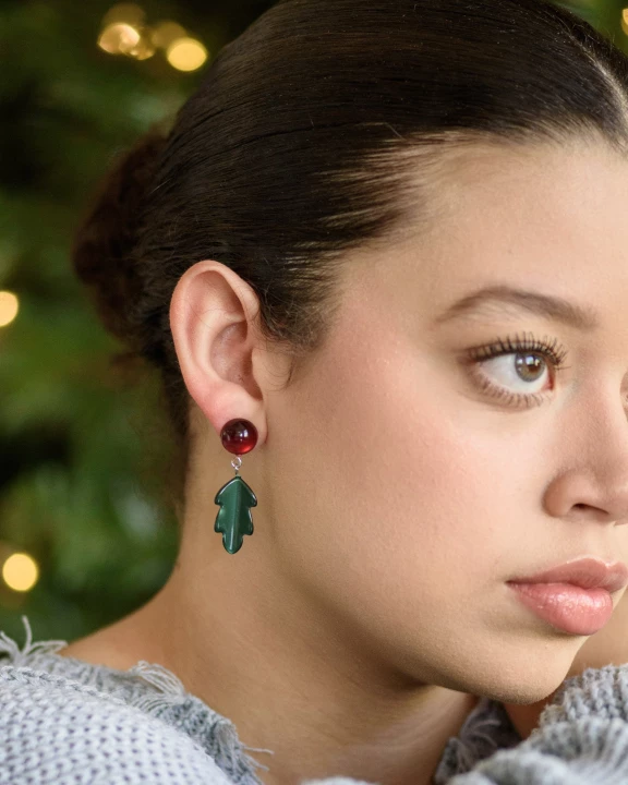 Mistletoe Moonglow Drop Earrings