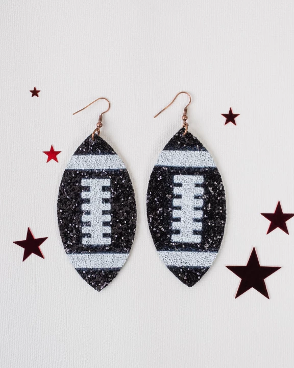 73874 - Football Earrings