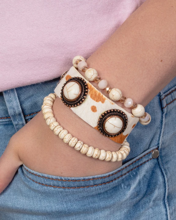 74748 - Animal Print Stacked Bracelets