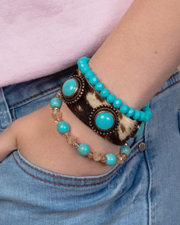 74748 - Animal Print Stacked Bracelets