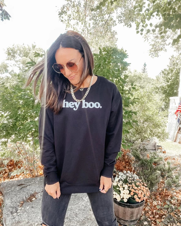 Hey Boo Crew Sweatshirt