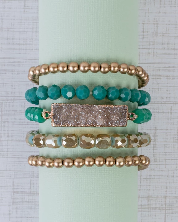 74735 - Stacked Druzy Bracelets