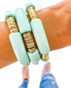 Light Tiffany Blue Acrylic Tube Bamboo