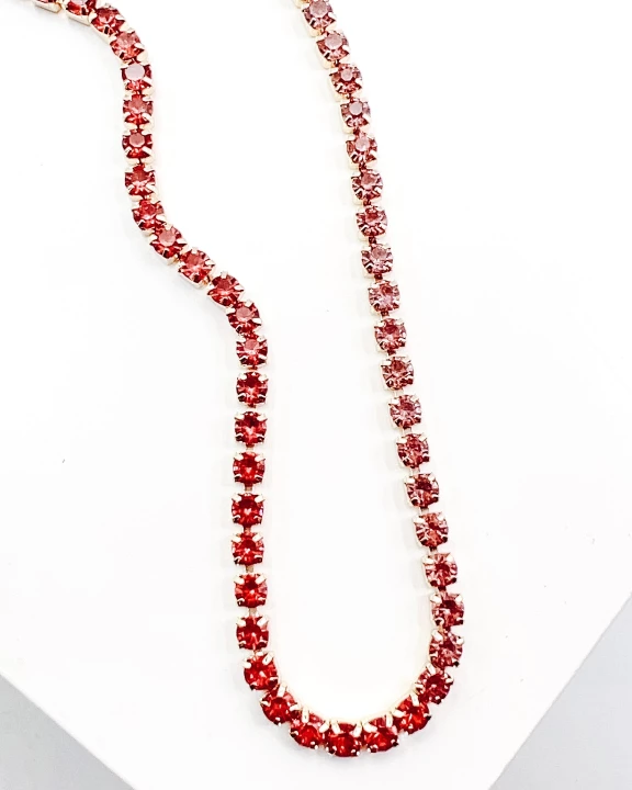 Ombré Red/Pink Necklace