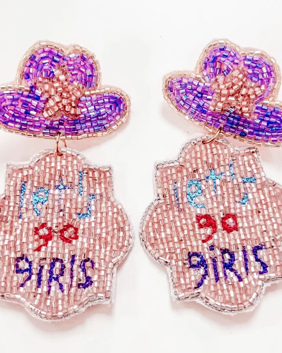 Let’s Go Girls Beaded Earrings