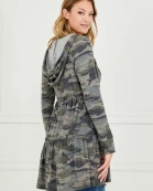 Plus Size Camo Hoodie