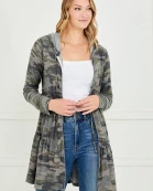 Plus Size Camo Hoodie