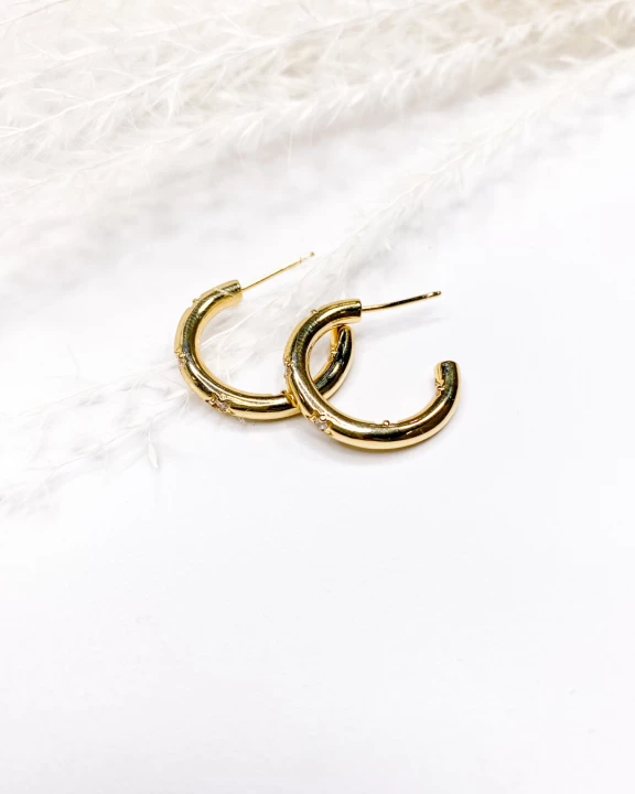 xo Hoops Clear- Small