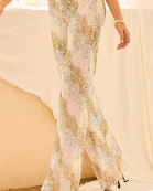 Low Waist Sequin Pants